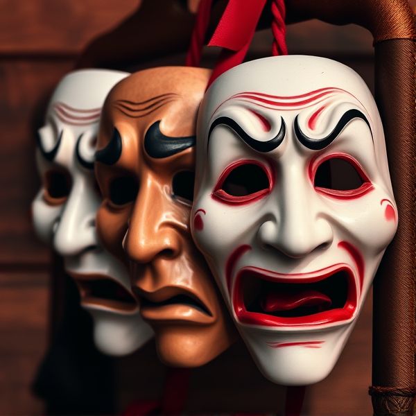 Four Tempers Mask Set (Woe, Frolic, Dread, Malice) - Image 2