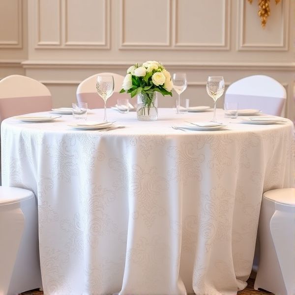 Waffle Party Tablecloth (Ceremonial White)