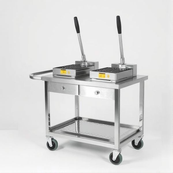 Professional Waffle Cart (Stainless Steel) - Image 3